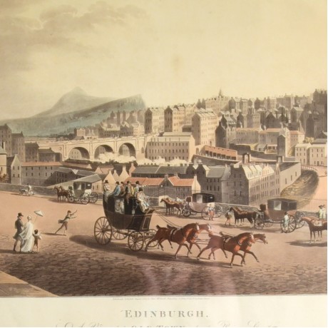 Regency Engraving of Edinburgh