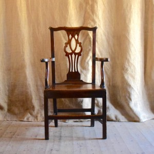 Late 18thC Oak Elbow Chair