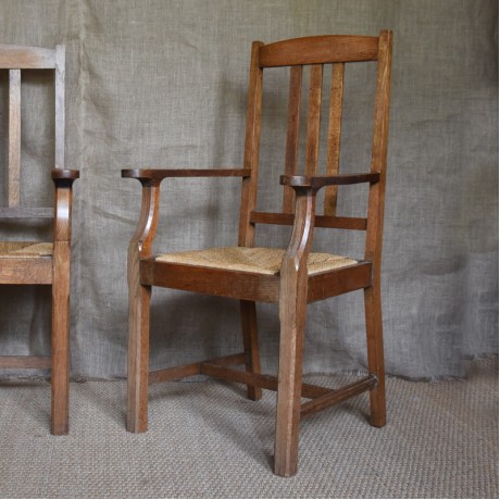 Pair of Arts and Crafts Chairs