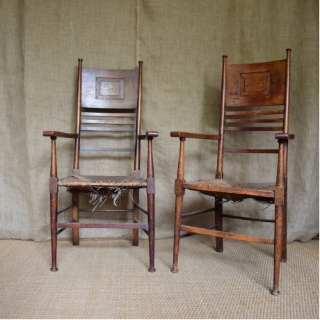 Pair of Arts and Crafts Chairs c.1890