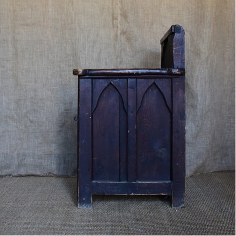 19thC Gothic Hall Chair