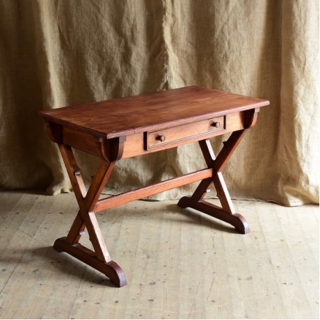 A Pitch Pine Gothic Writing Table