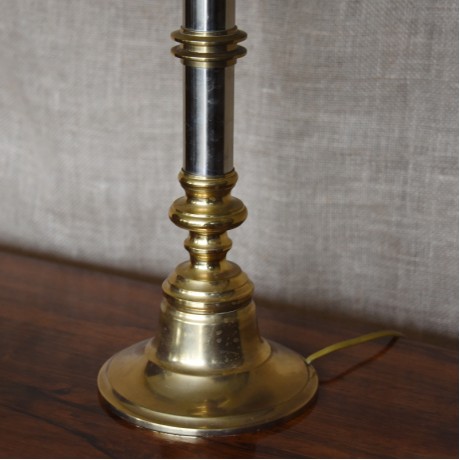 Brass and Burnished Steel Lampbase